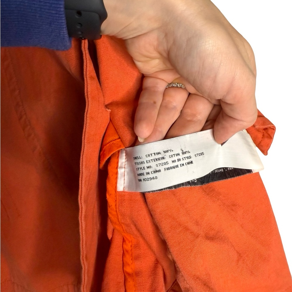Anthropologie Tulle Cottage Orange Jacket Mid / Short Sleeve Small S - Picture 3 of 4